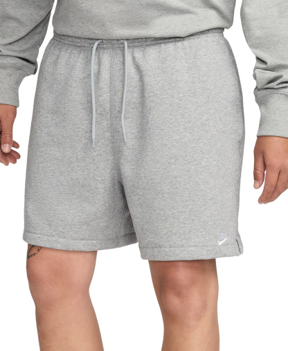 Nike Men's Club French Terry Flow Pull-On Shorts - Gray Heather