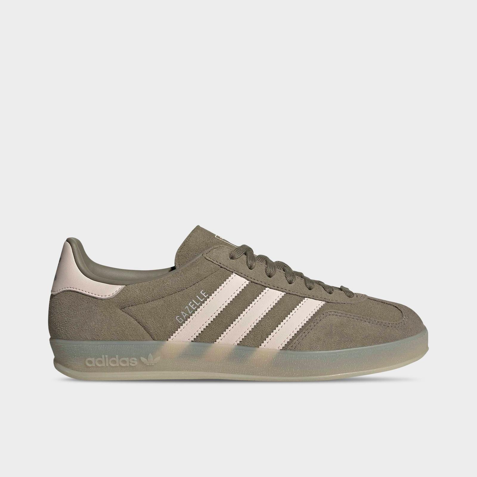 Men's adidas Originals Gazelle Indoor Casual Shoes - Olive Strata/Wonder Quartz/Clay - view 1