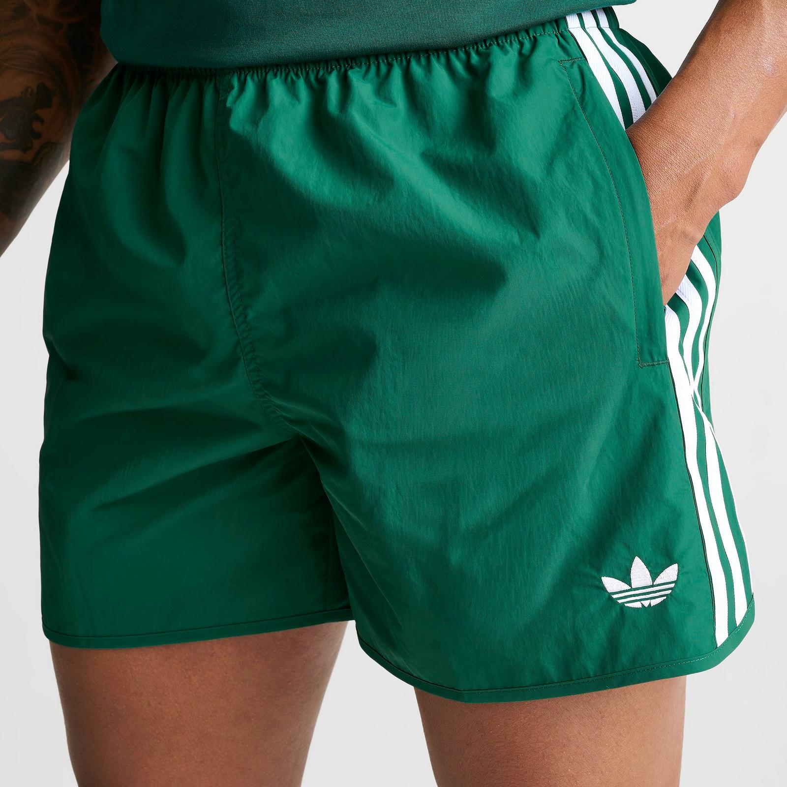 Men's adidas Originals adicolor Sprinter Shorts - Collegiate Green/White - view 5