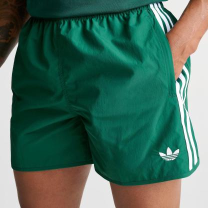 Men's adidas Originals adicolor Sprinter Shorts - Collegiate Green/White - view 5