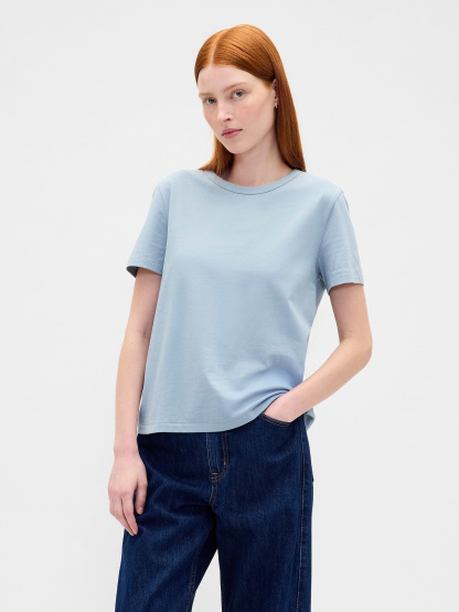 Organic Cotton VintageSoft T-Shirt - New england sky blue