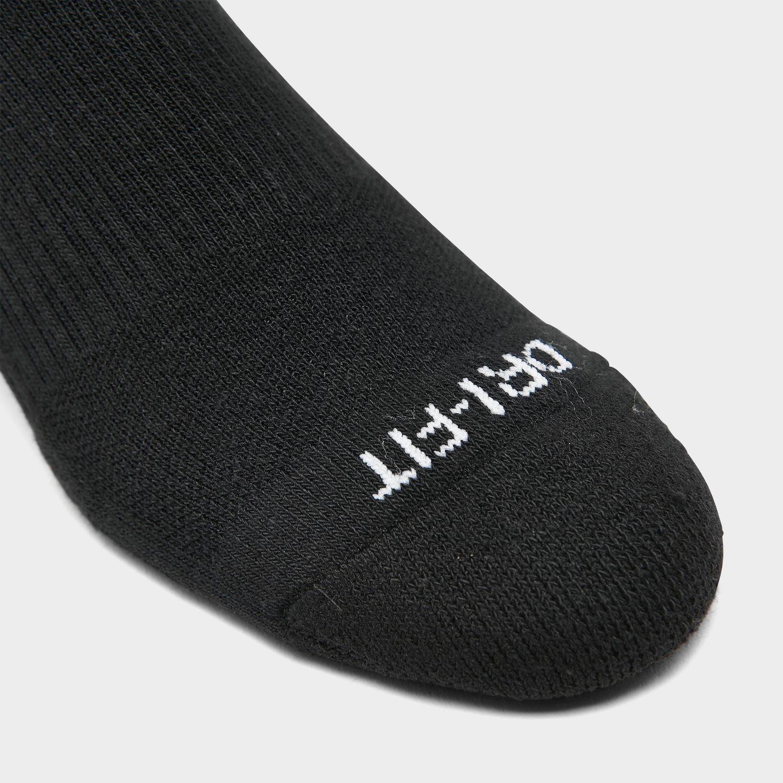 Nike Everyday Plus Cushioned Crew Training Socks (6-Pack) - Black/White