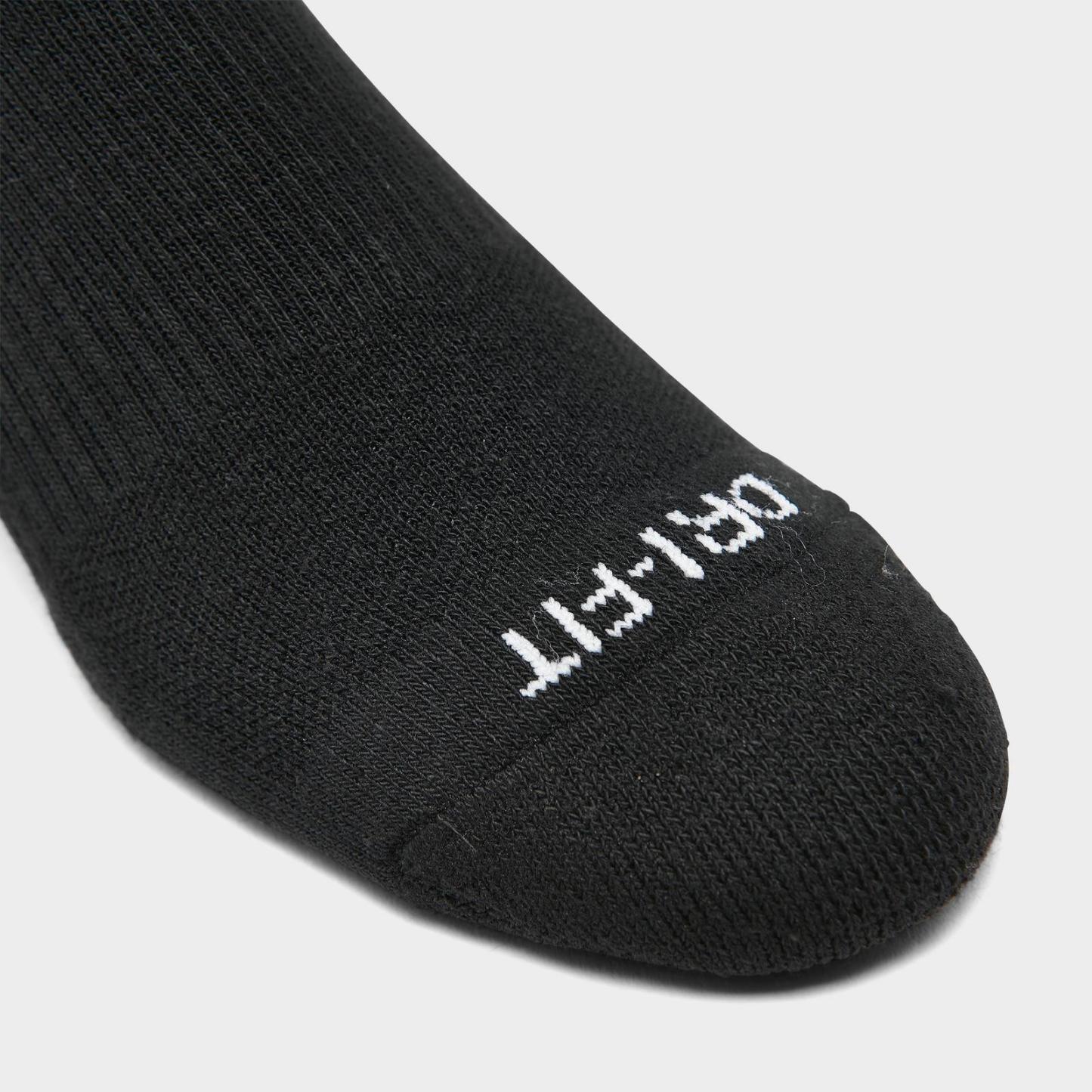 Nike Everyday Plus Cushioned Crew Training Socks (6-Pack) - Black/White