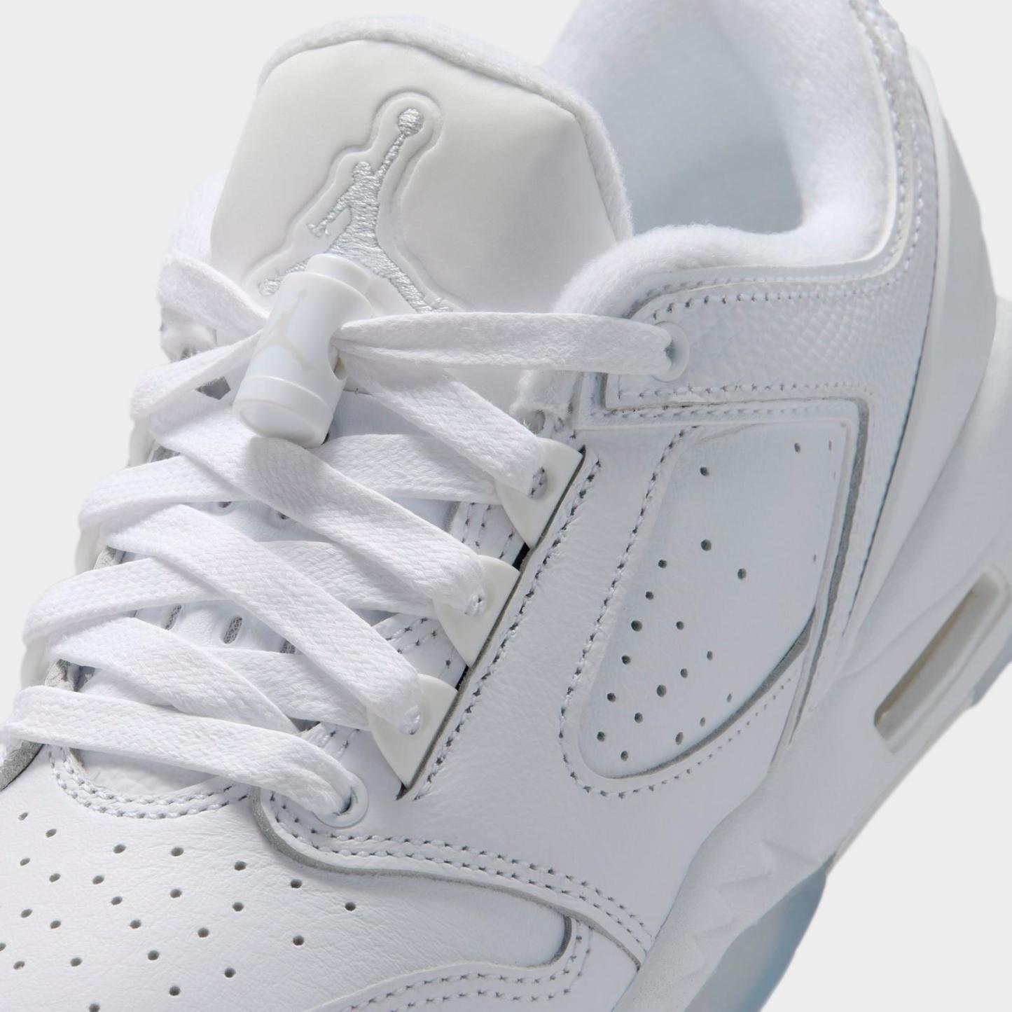Big Kids' Jordan Sixty Plus Low Casual Shoes - White/Black/Pure Platinum - Left shoe facing left. Outside of the shoe. - view 3