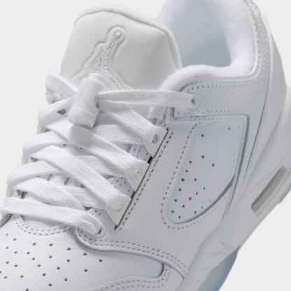 Big Kids' Jordan Sixty Plus Low Casual Shoes - White/Black/Pure Platinum - Left shoe facing left. Outside of the shoe. - view 3