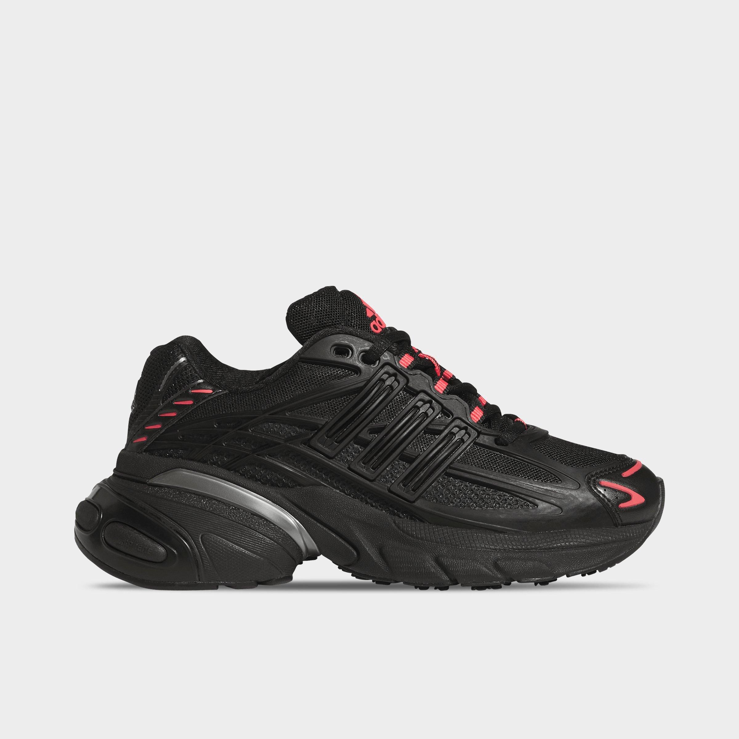 Big Kids' adidas Adistar XLG 2.0 Casual Shoes - Core Black/Core Black/Frozen Turbo - Left shoe facing left. Outside of the shoe.
