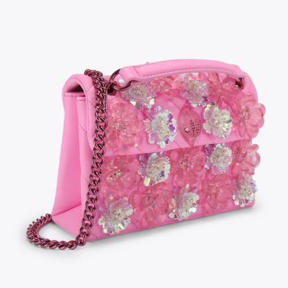 Kurt Geiger London Medium Kensington Flower Bag - Pink - view 3