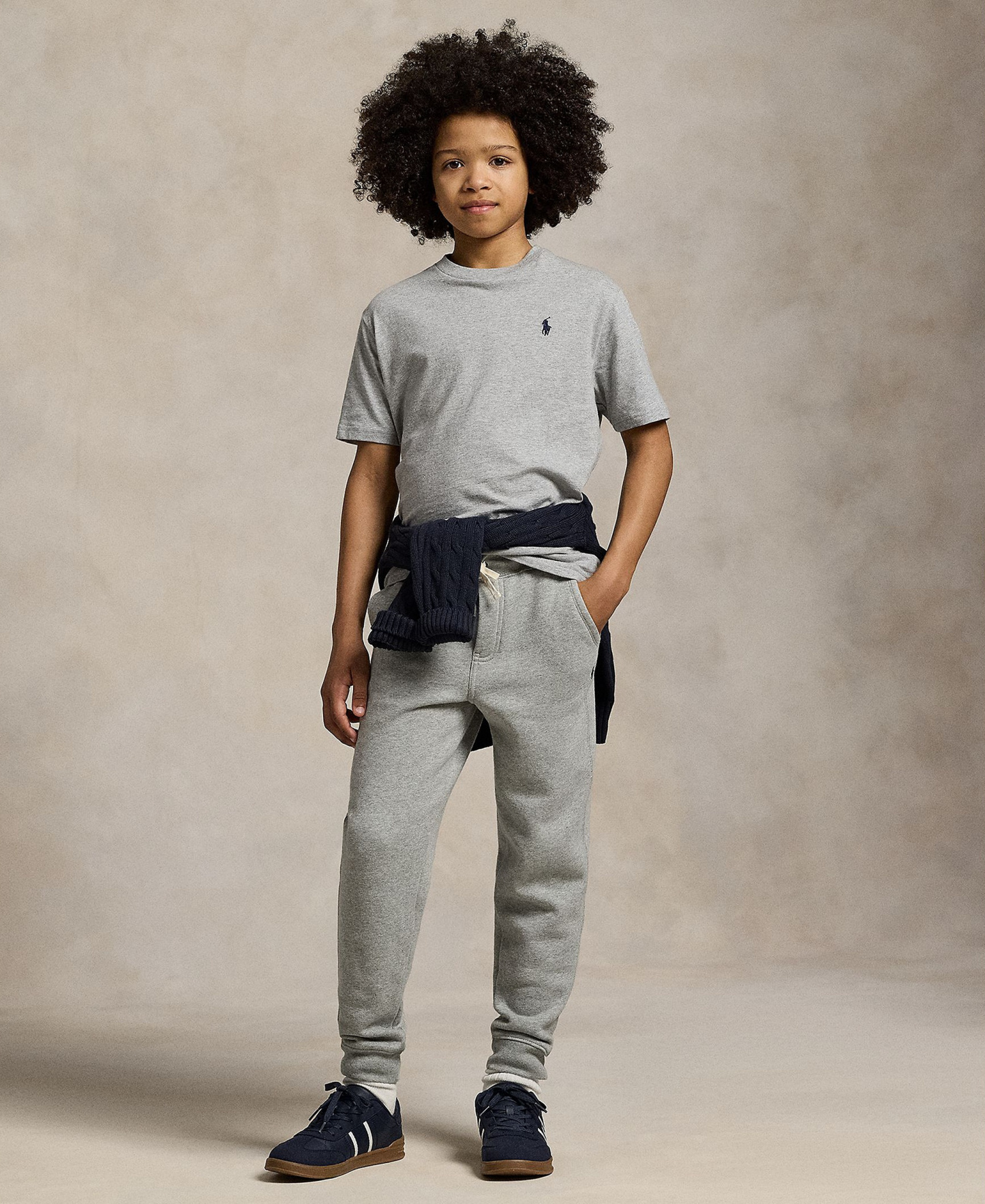 Polo Ralph Lauren Boys' 8-20 Cotton Jersey Crewneck T-Shirt - Andover Heather Gray