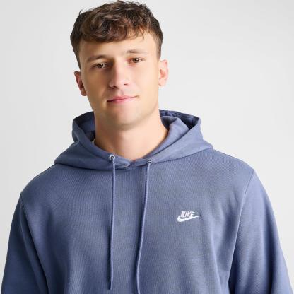 Men's Nithtke Club Fleece Premium Embroidered Pullover Hoodie - Part 1 - Diffused Blue/Diffused Blue/White