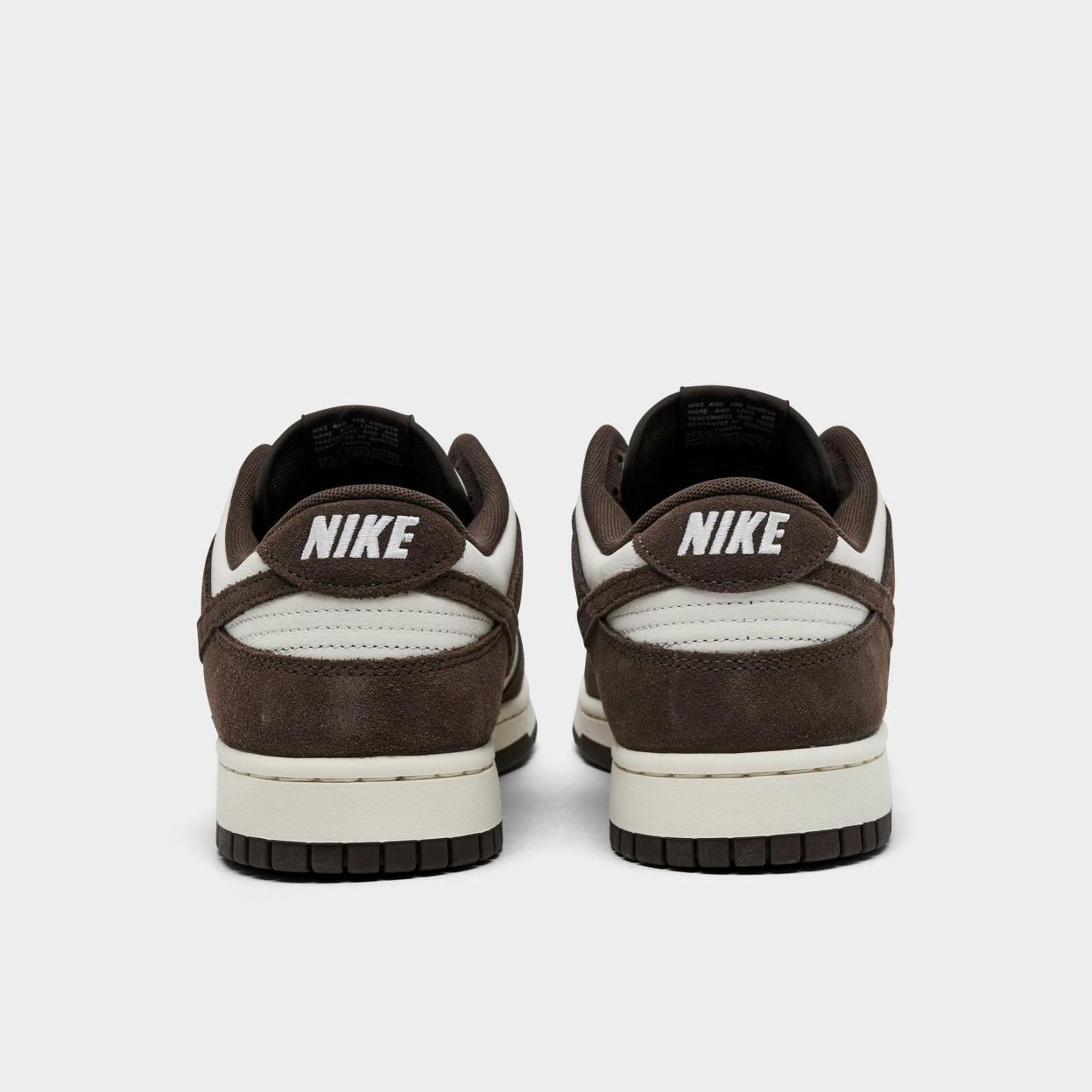 Men's Nike Dunk Low Retro Casual Shoes - Pale Ivory/Pale Ivory/Baroque Brown