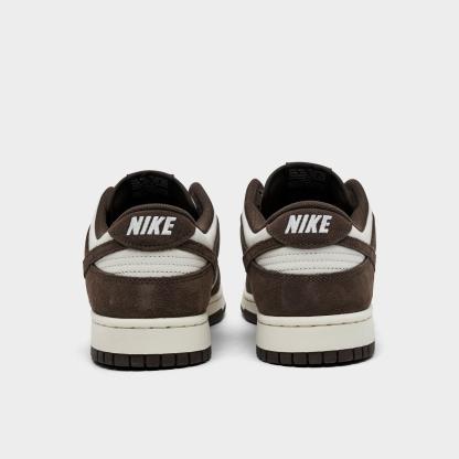 Men's Nike Dunk Low Retro Casual Shoes - Pale Ivory/Pale Ivory/Baroque Brown