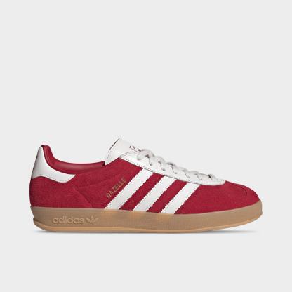 Men's adidas Originals Gazelle Indoor Casual Shoes - Team Victory Red/Core White/Gum - view 1