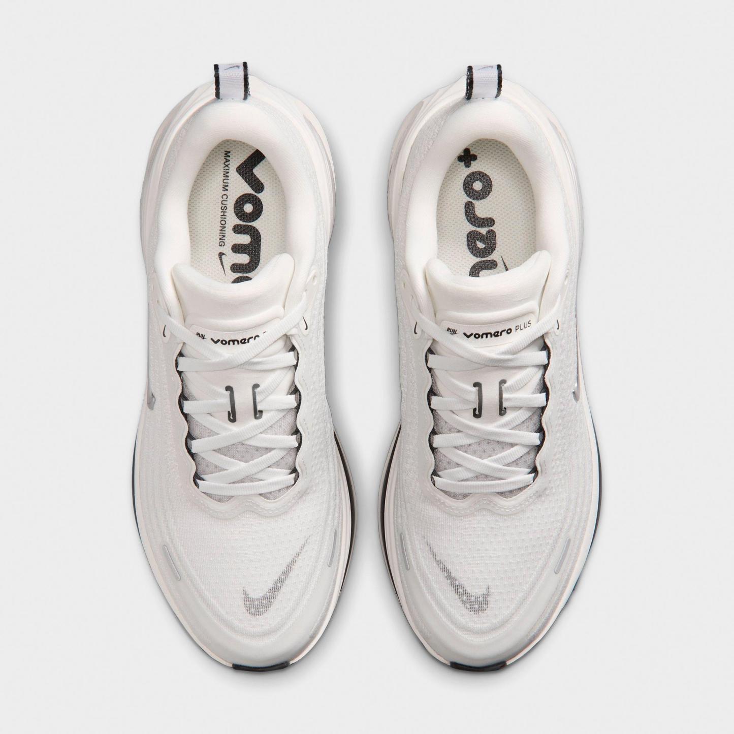 Women's Nithtke Vomero Plus Running Shoes - Part 2 - Summit White/Sail/Anthracite/Metallic Silver - Top view