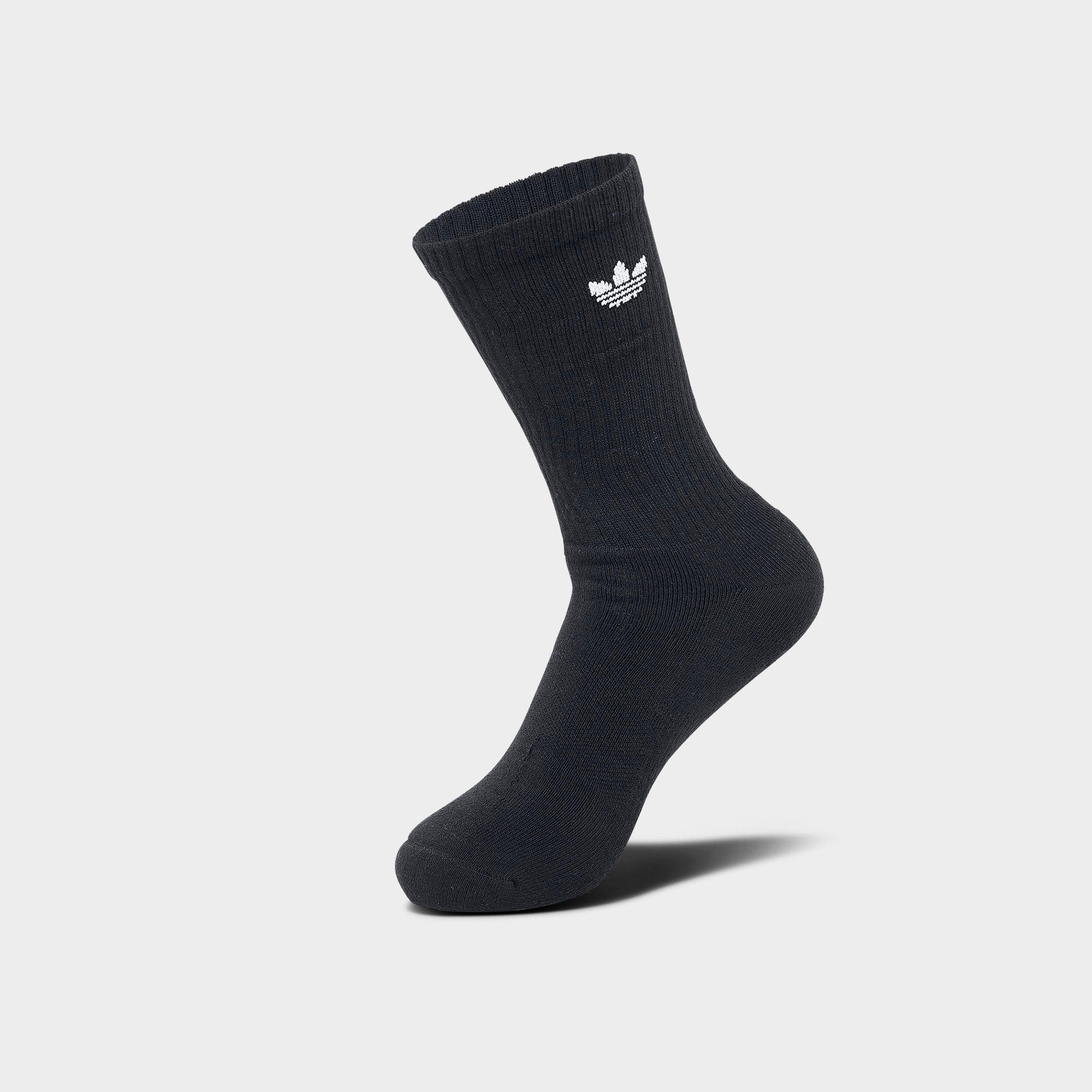 Women's adidas Originals Trefoil Cushion Crew Socks (6-Pack) - Black