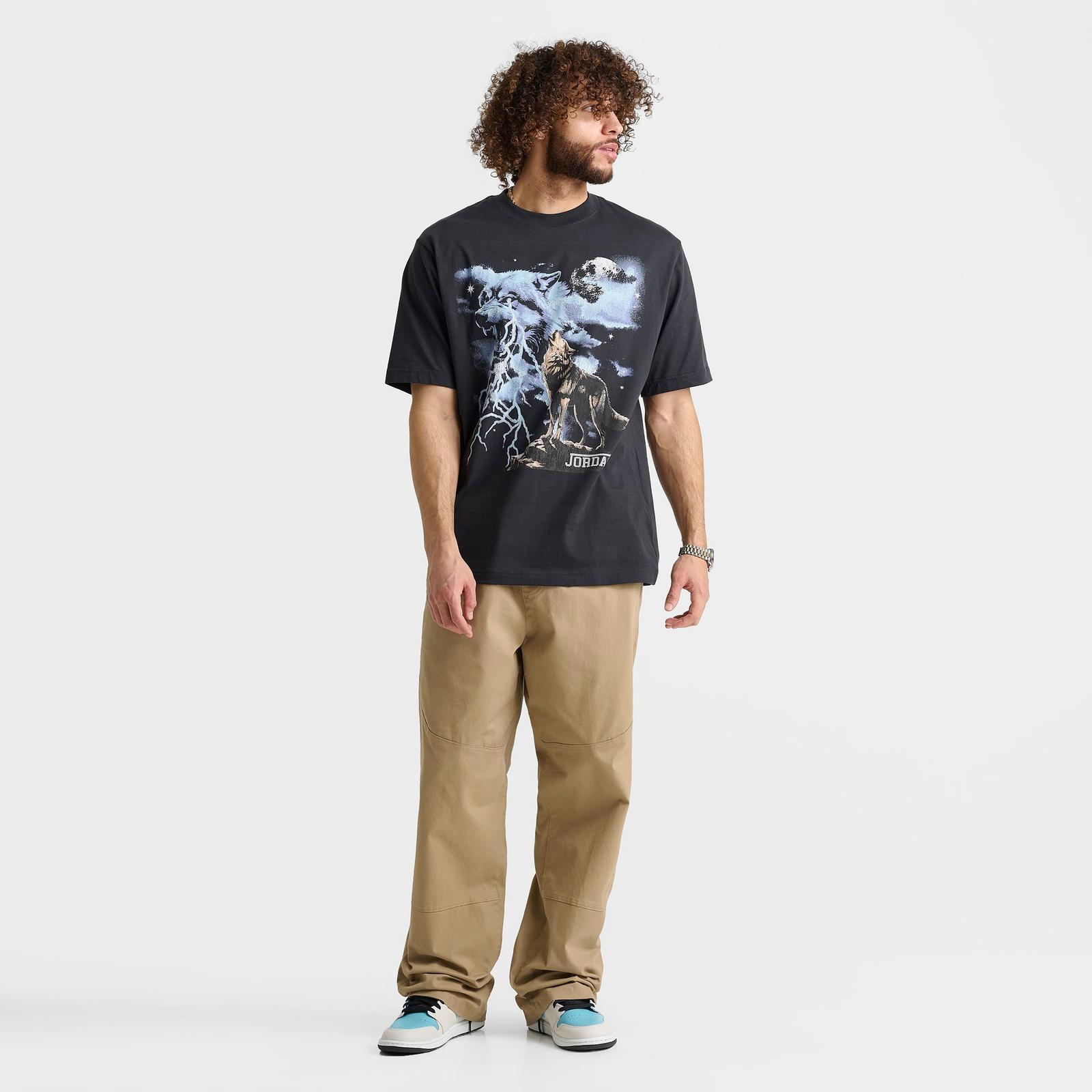 Men's Jordan Howl Graphic T-Shirt - Off Noir - view 2
