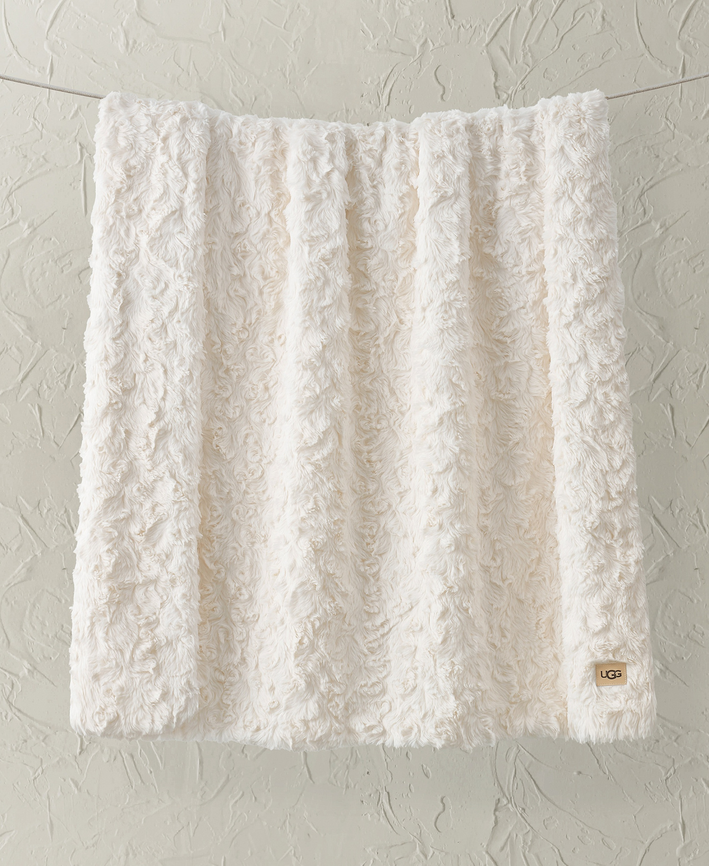 UGG® Adalee Faux Fur Throw, 50" x 70" - Natural