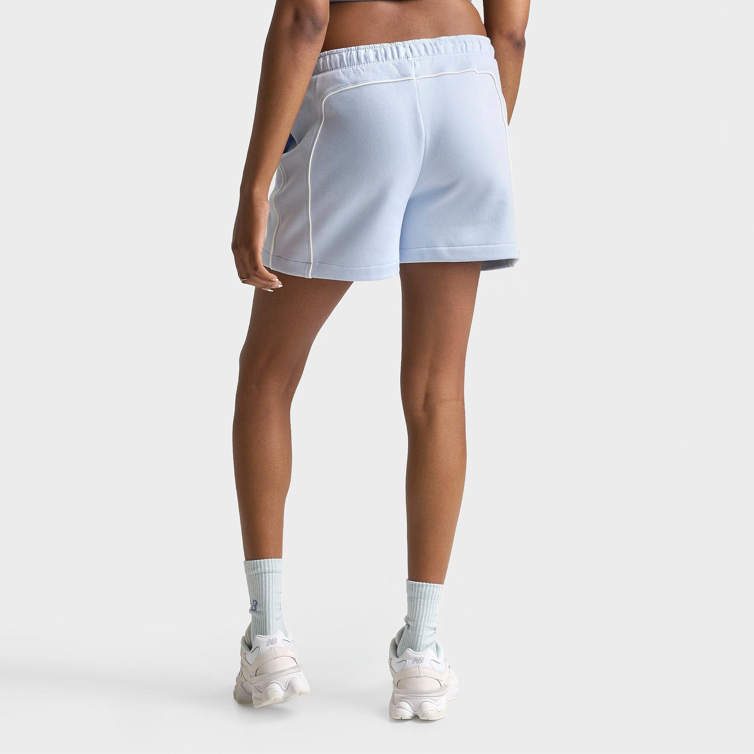 Women's New Balance Piped Fleece Shorts - Oxford Blue - view 4