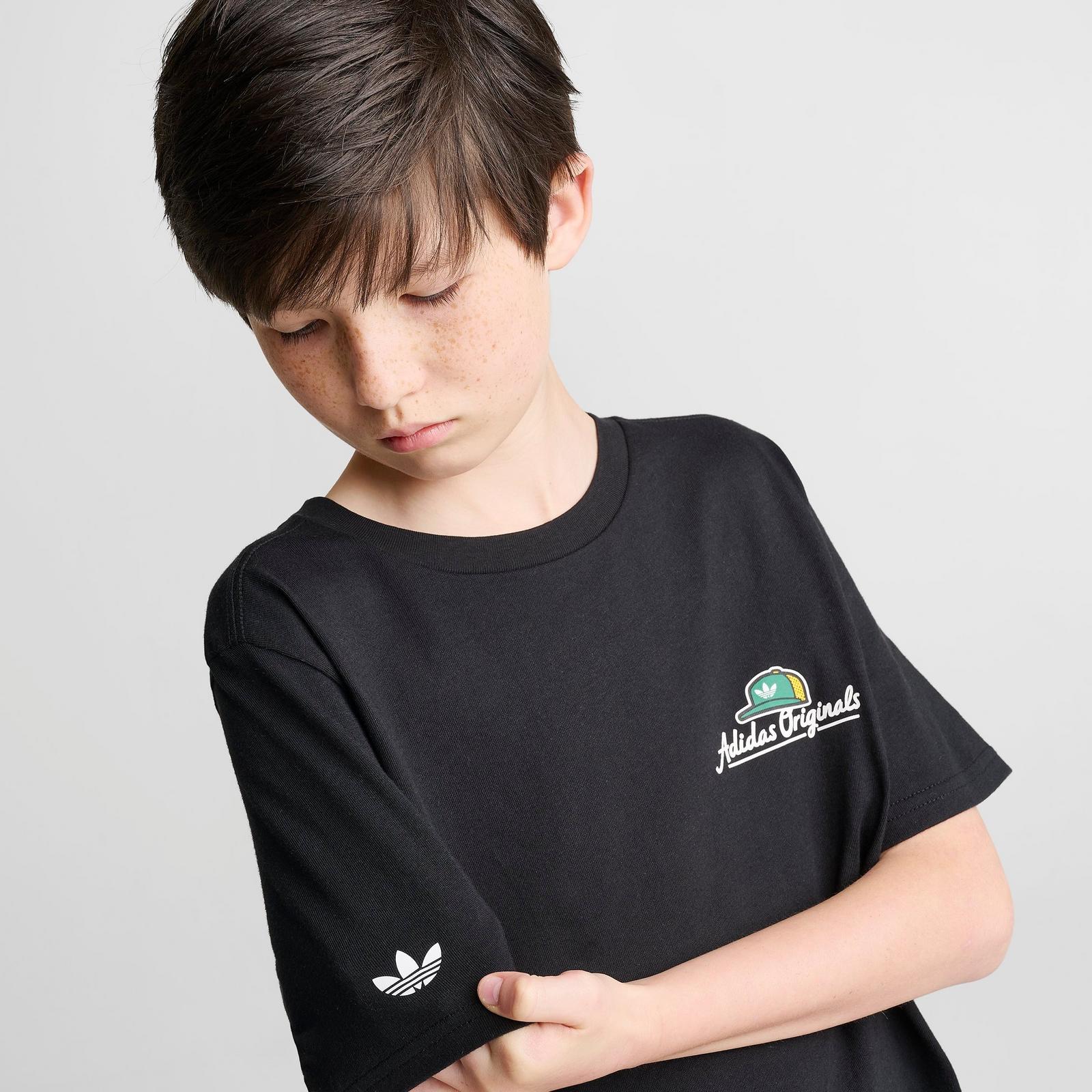 Big Kids' adidas Originals Fresher Than Fresh Graphic T-Shirt - Black - view 6
