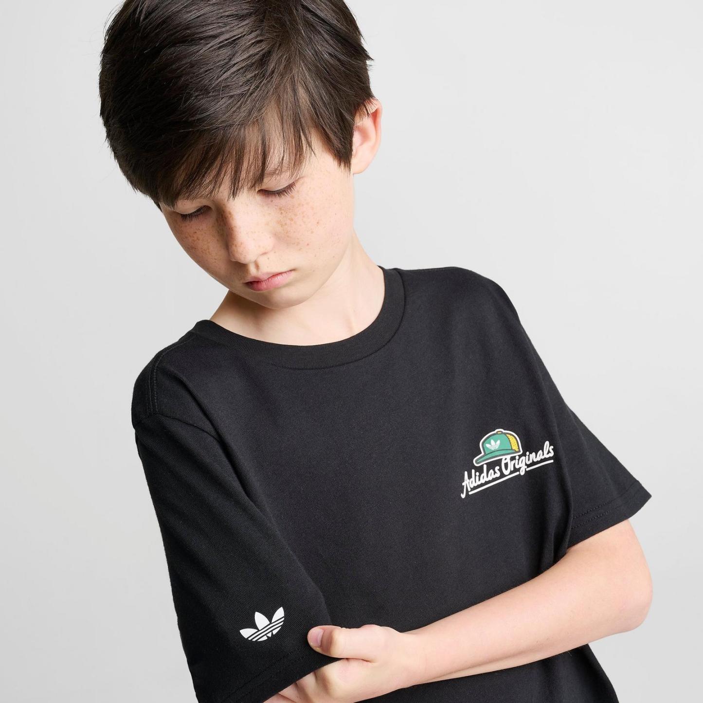 Big Kids' adidas Originals Fresher Than Fresh Graphic T-Shirt - Black - view 6