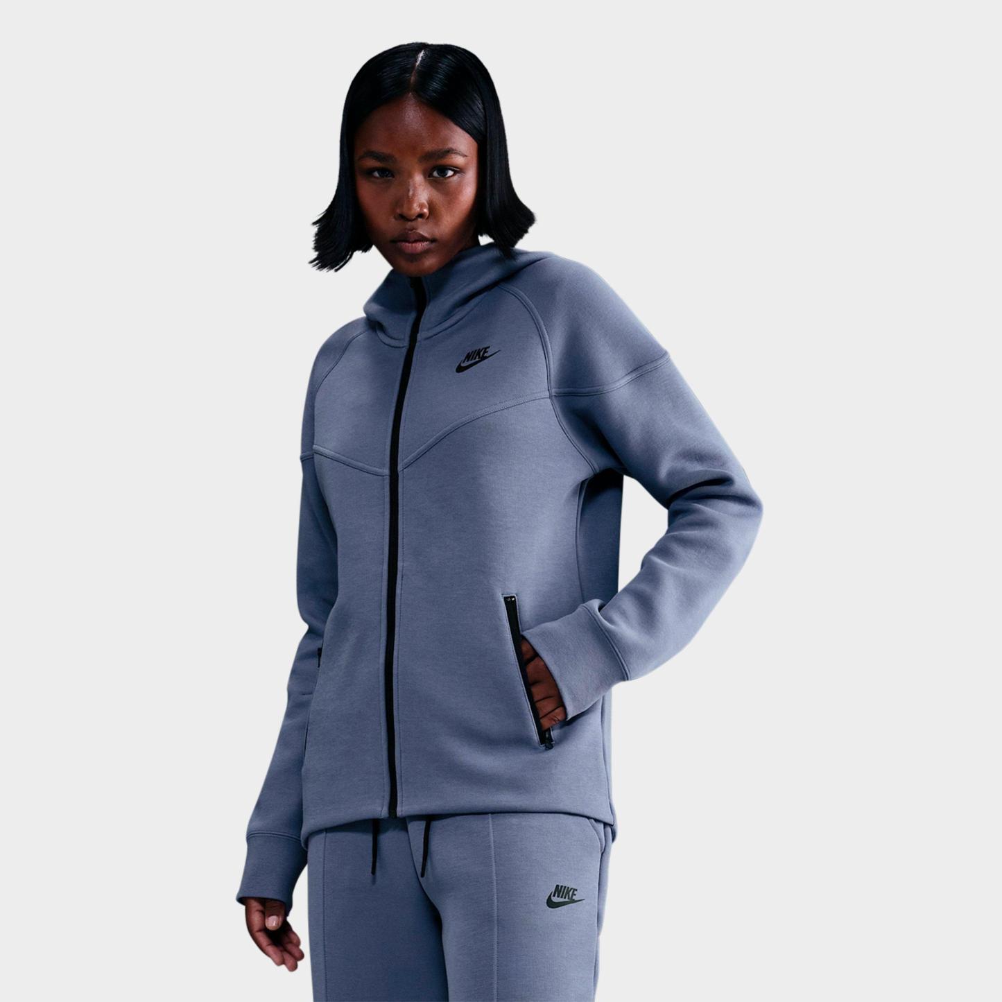 Women's Nithtke Sportswear Tech Fleece Windrunner Full-Zip Hoodie - World Indigo/Black