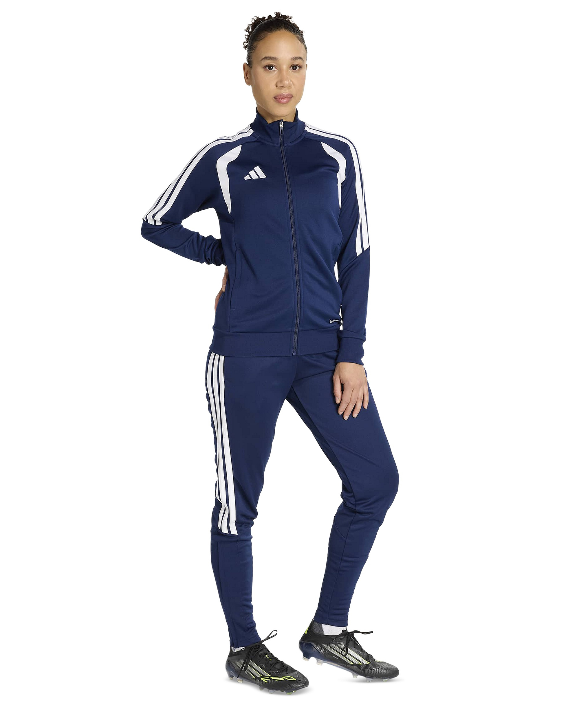 adidas Women's Tiro 26 Quarter-Zip Jacket - Team Navy Blue 2/White