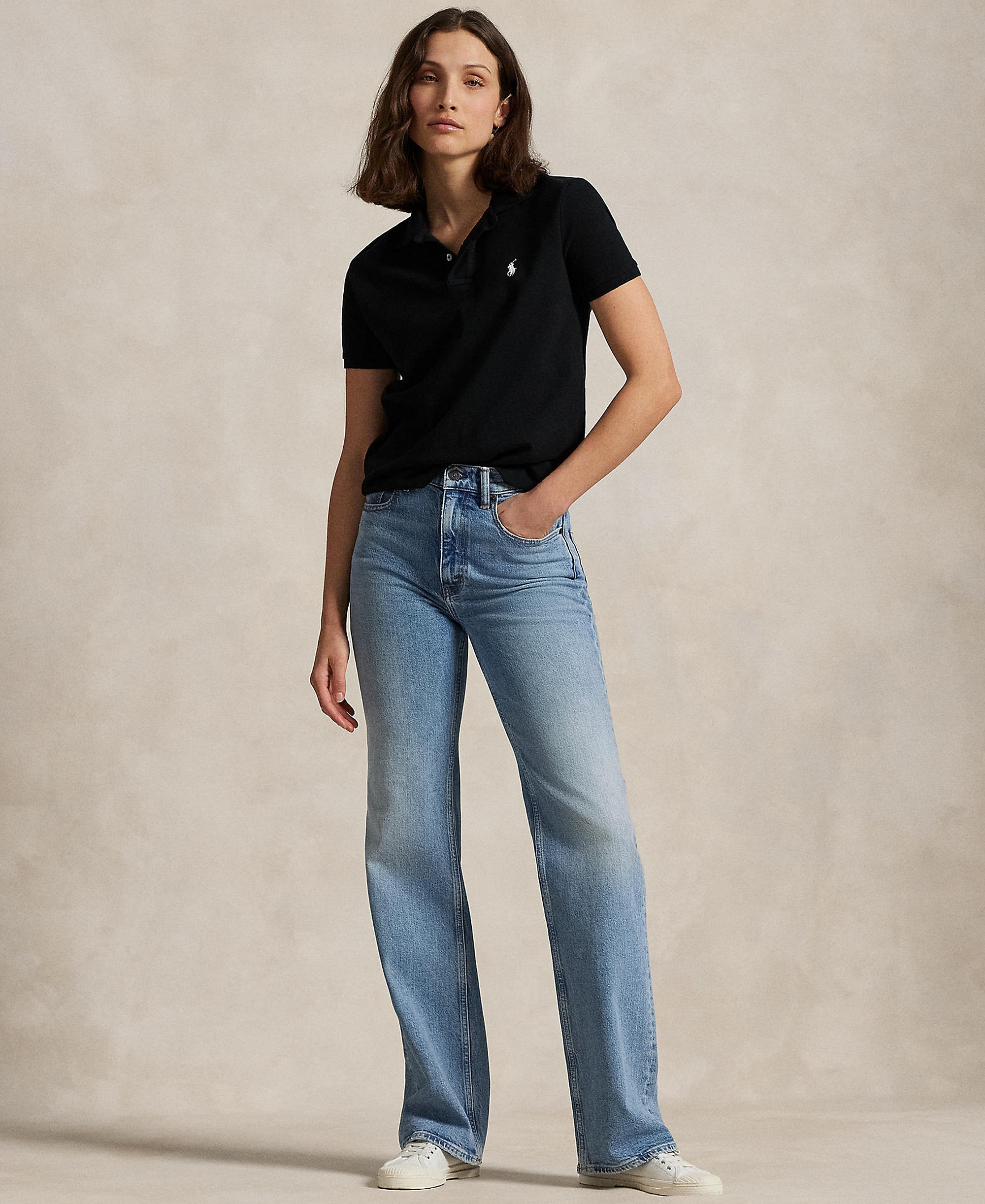 Polo Ralph Lauren Women's Classic-Fit Mesh Polo Shirt - Polo Black