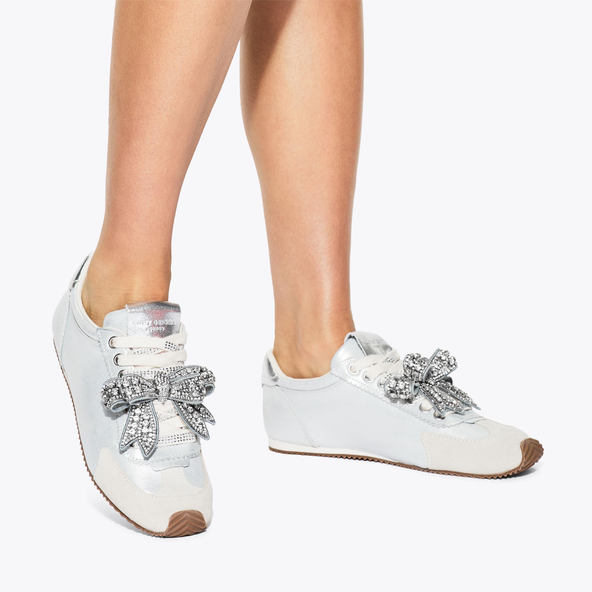 Kurt Geiger London Islington Bow Sneaker - White - view 2