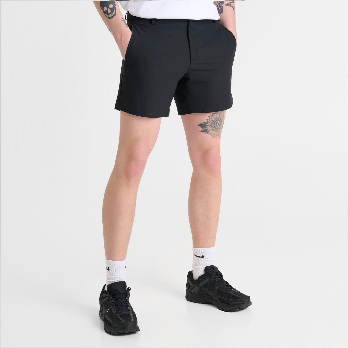 Men's Nithtke 24.7 PerfectStretch Dri-FIT 6" Shorts - Black/Black/Dark Smoke Grey