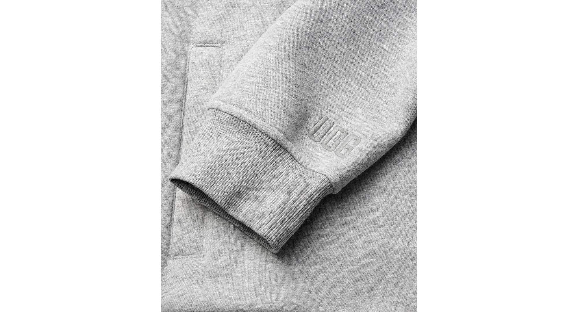 UGG® Men's Tasman Full-Zip Hooded Jacket - Gray Heather