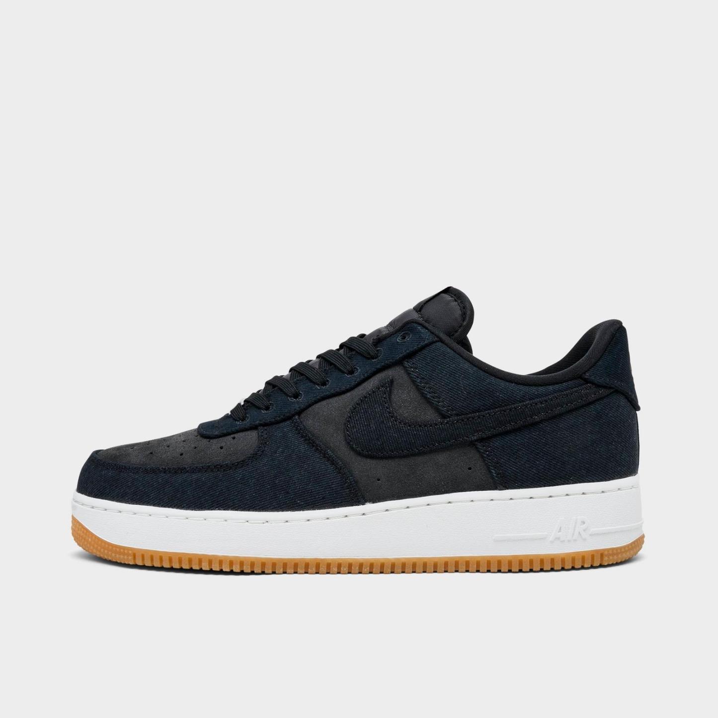 Men's Nike Air Force 1 '07 LV8 Casual Shoes - Black/Dark Smoke Grey/Gum Medium Brown/Black (IR0951-002)