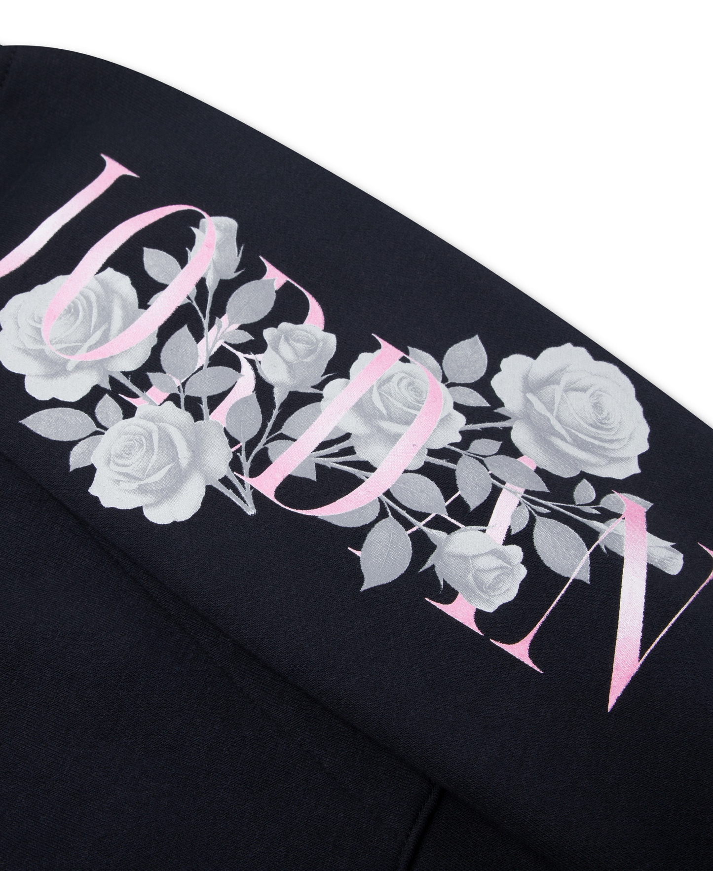 Jordan Girls' 7-16 Floral Stack Pullover Hoodie - Black