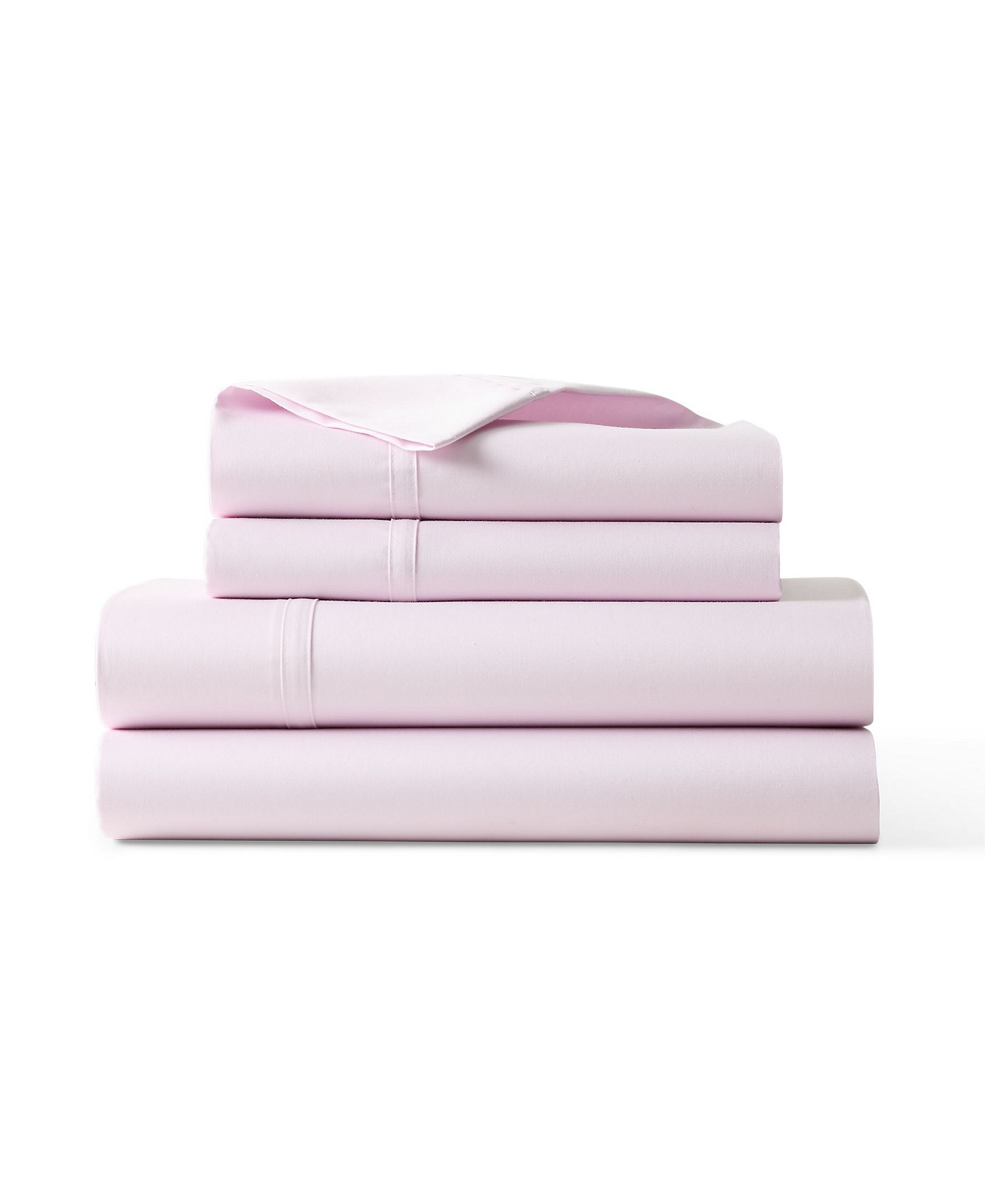 Lauren Ralph Lauren Spencer 475-Thread Count Cotton Sateen 4-Piece Sheet Set, Queen - Soft Lavender
