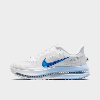 Women's Nithtke Pegasus Premium Running Shoes - Part 1 - White/Aluminum/Sundial/Mystic Navy - Left shoe facing left. Outside of the shoe.