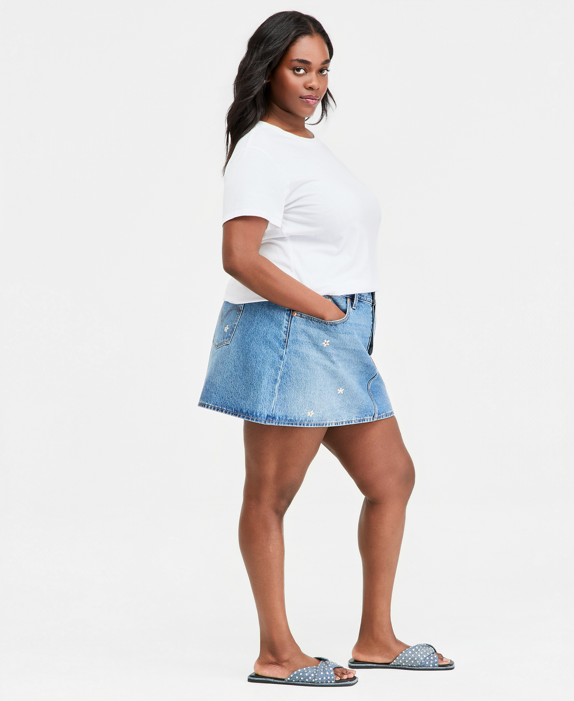 Levi's Premium Women's Icon Cotton Denim Skirt - Bee In The Bonnet Skirt