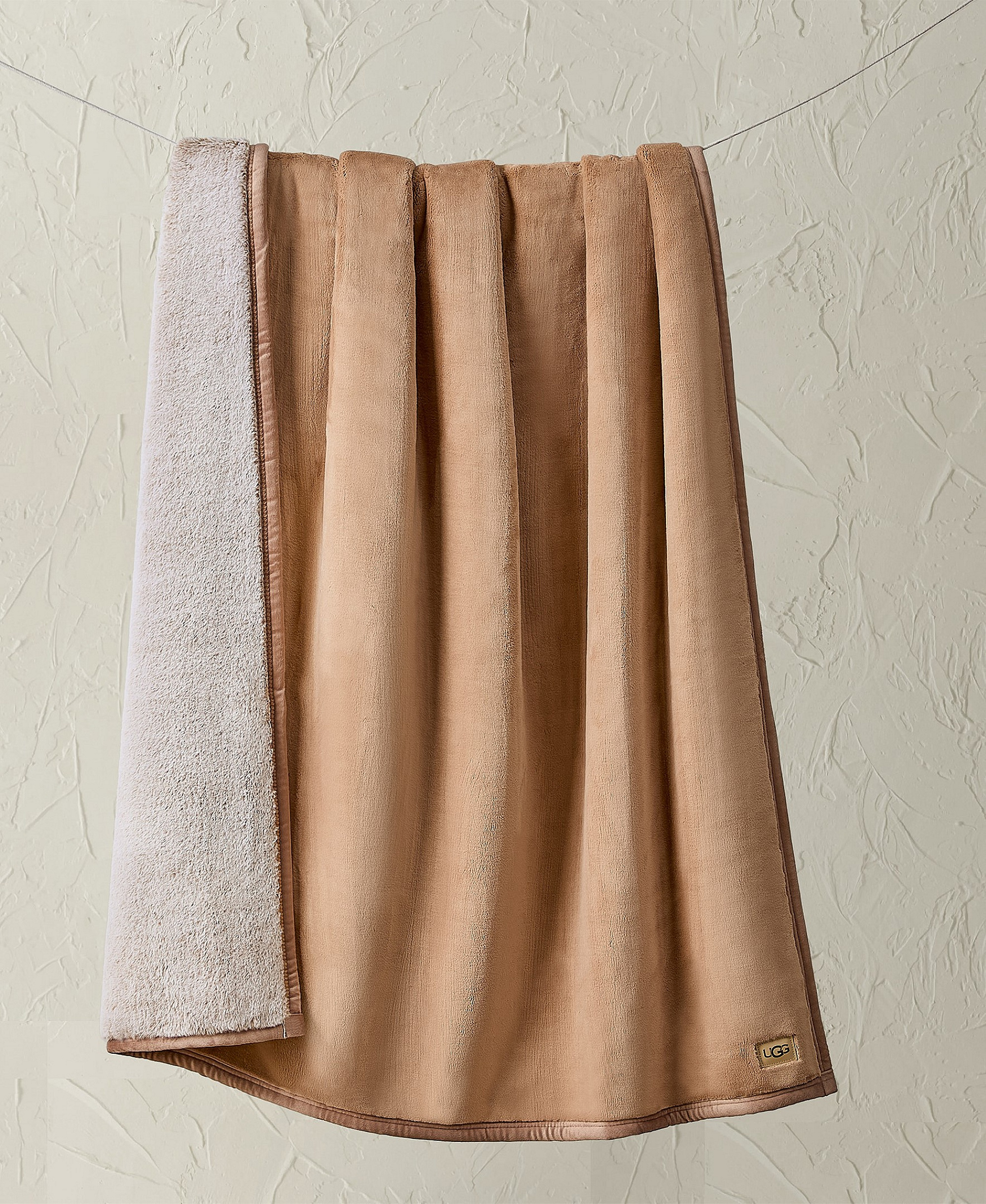 UGG® Salt Creek Reversible Throw, 50" x 70" - Sandalwood