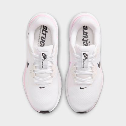 Women's Nithtke Structure 26 Running Shoes - White/Bleached Lilac/Light Magenta/Black - Top view