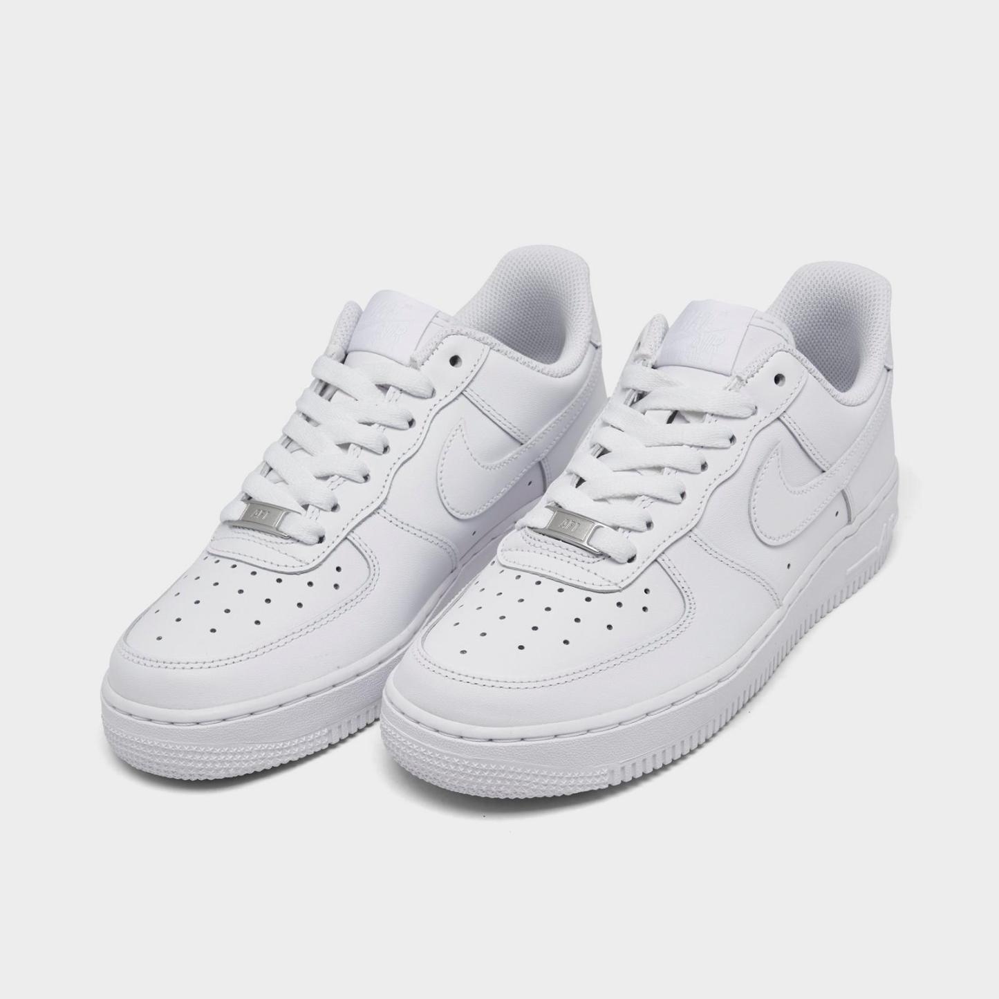 Women's Nike Air Force 1 Low Casual Shoes - White/White/White