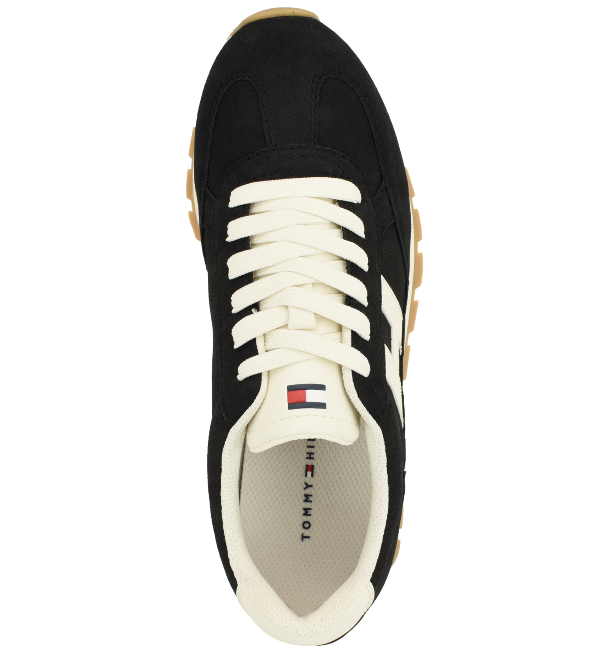 Tommy Hilfiger Women's Hatina Chunky Sole Lace-Up Sneakers - Black/White