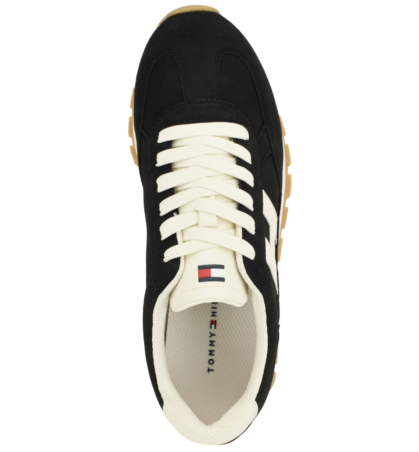 Tommy Hilfiger Women's Hatina Chunky Sole Lace-Up Sneakers - Black/White