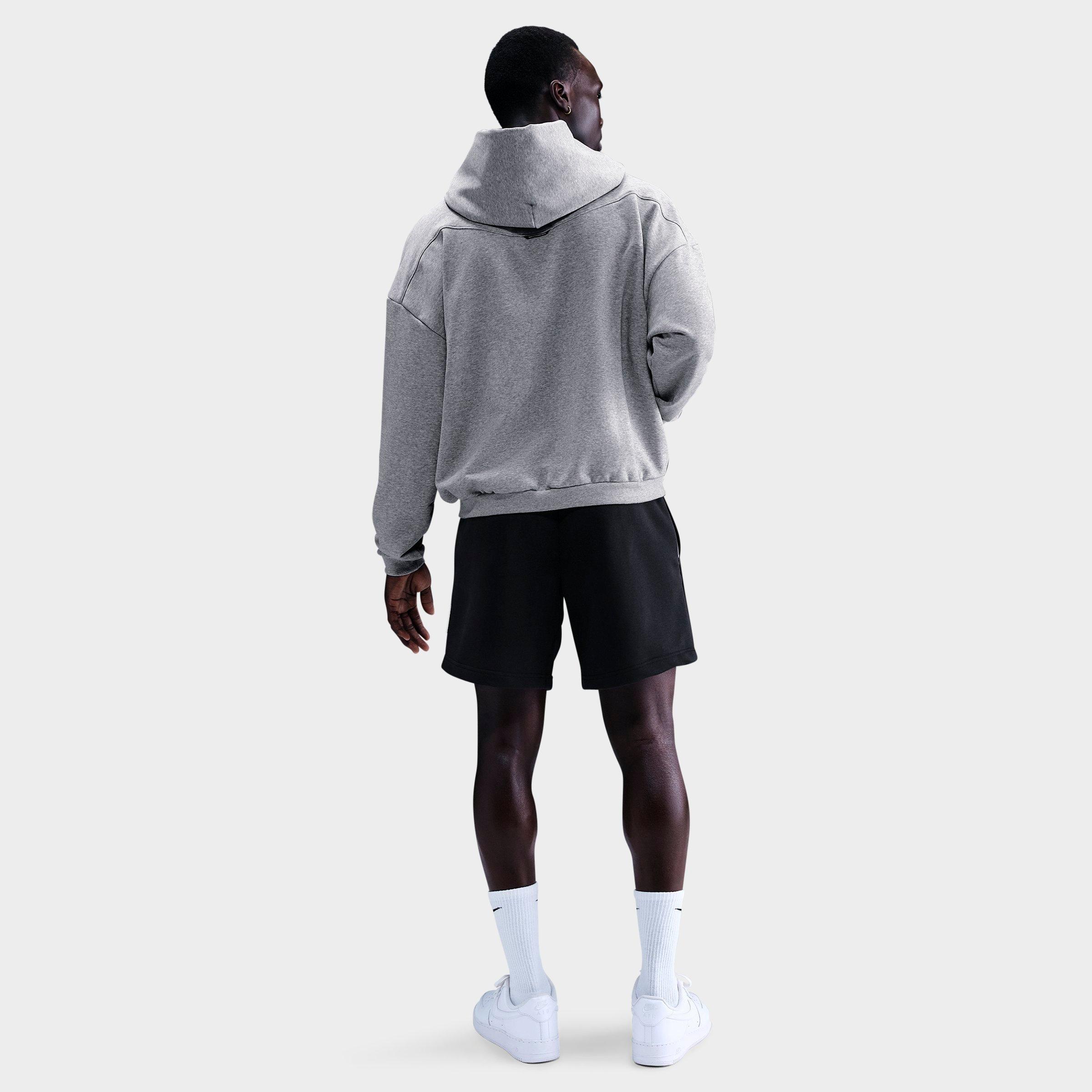 Men's Nithtke Standard Issue Therma-FIT Brushed Basketball Pullover Hoodie - Dark Grey Heather/Black