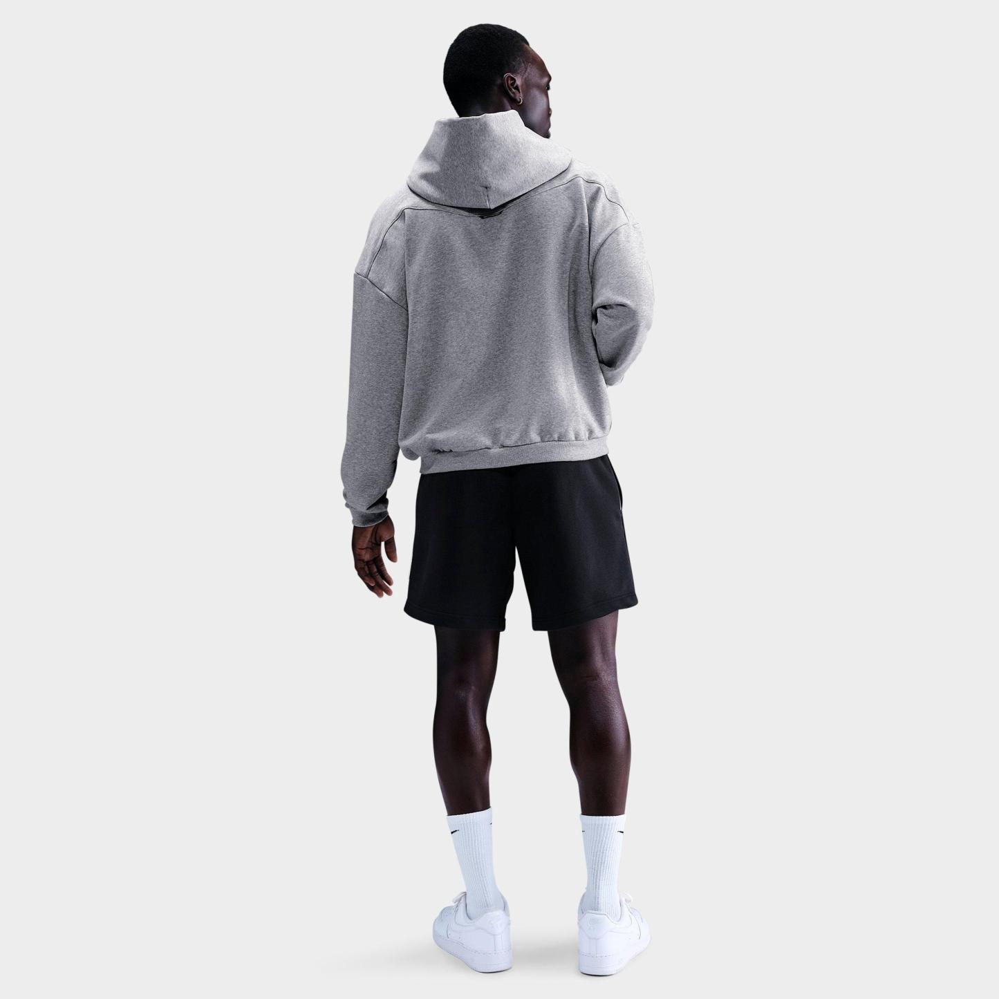 Men's Nithtke Standard Issue Therma-FIT Brushed Basketball Pullover Hoodie - Dark Grey Heather/Black