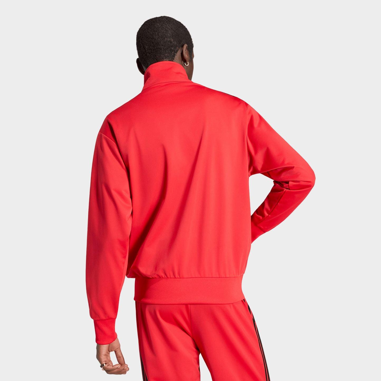 Men's adidas Originals adicolor Sport Firebird Full-Zip Track Jacket - Vivid Red