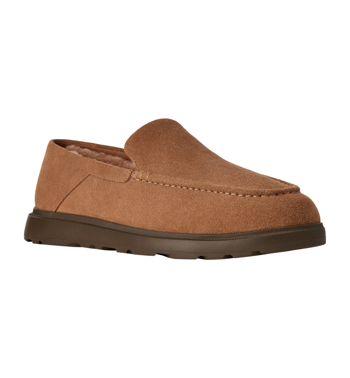 UGG® Men's Shep Suede Round-Toe Loafers - Chestnut