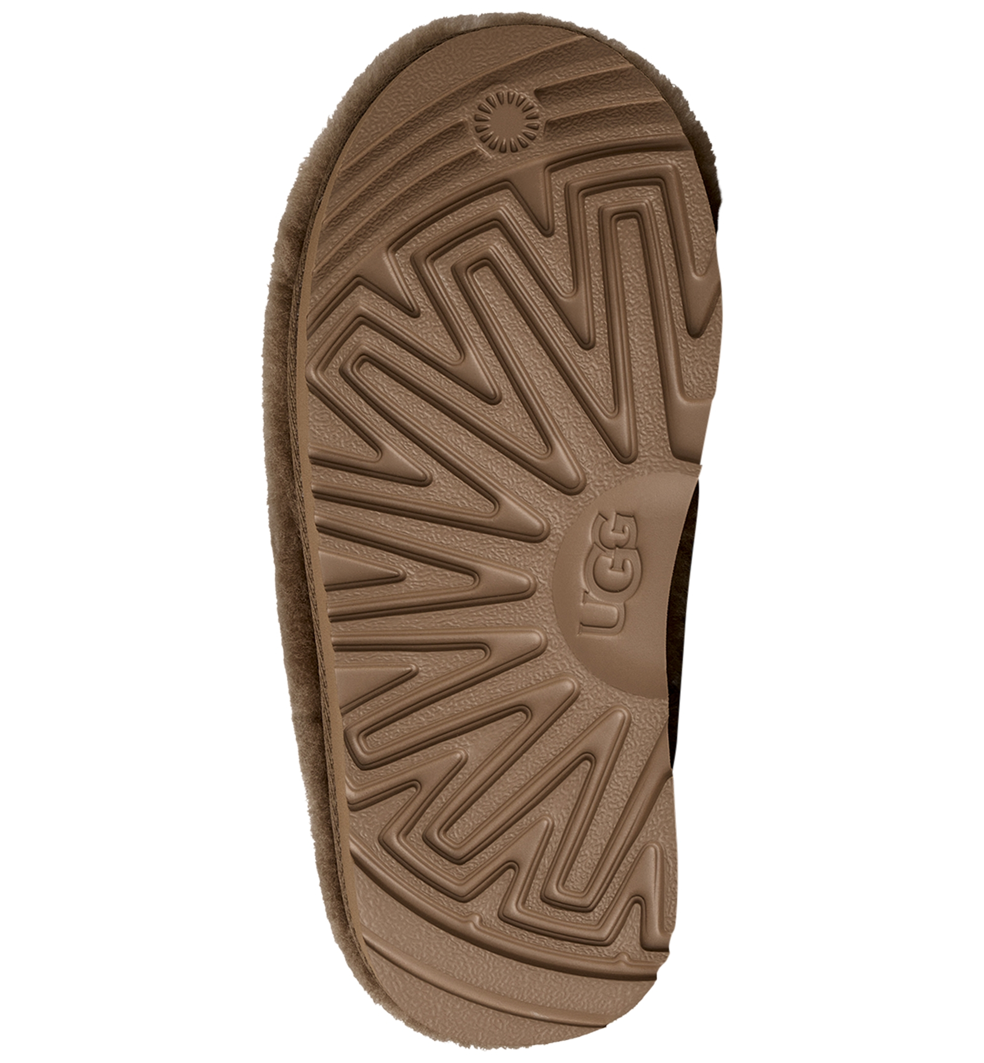 UGG® Kids Classic Fluffed Slip-On Slippers - Light Bronze
