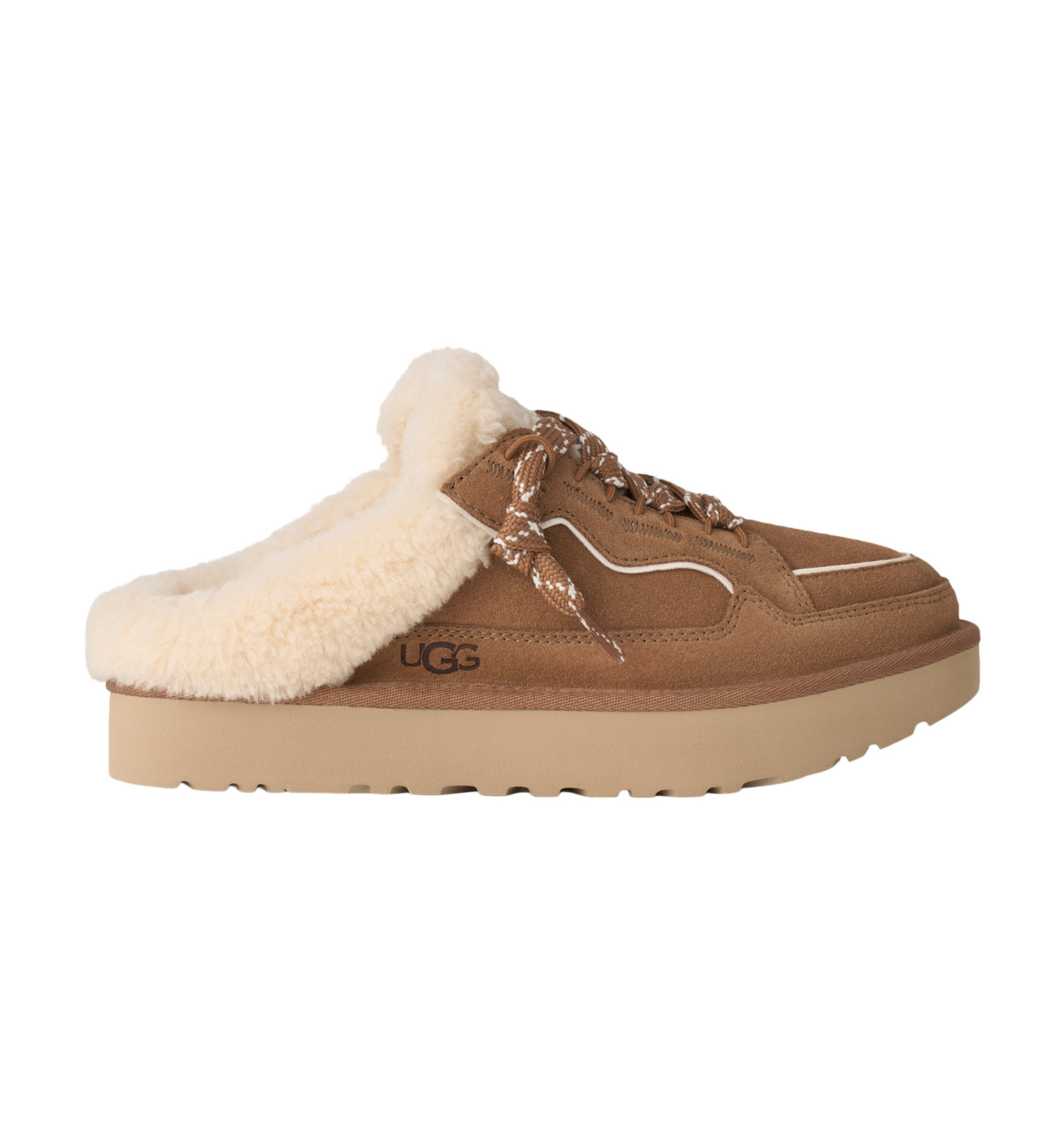 UGG® Women's Lowmel Round Toe Mule Clogs - Chestnut
