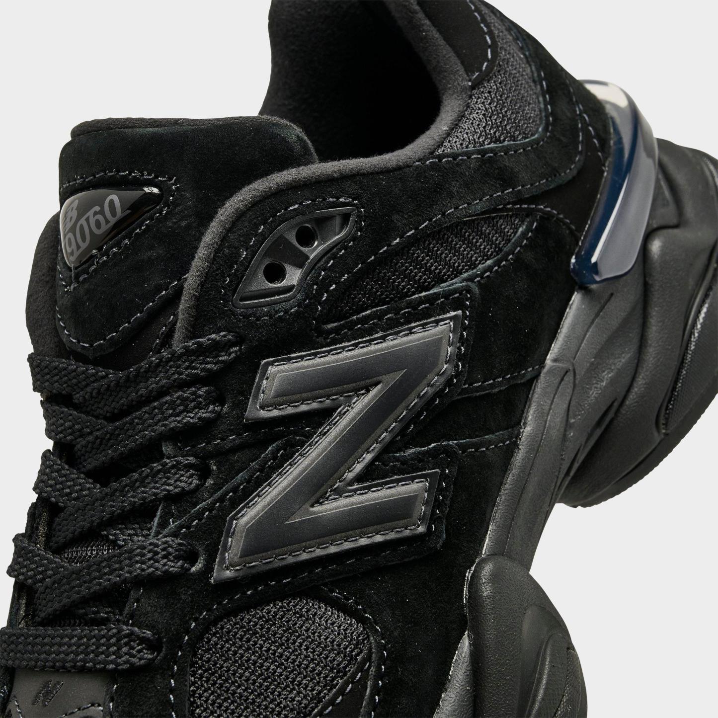 Women's New Balance 9060 Casual Shoes - Black/Black - view 3