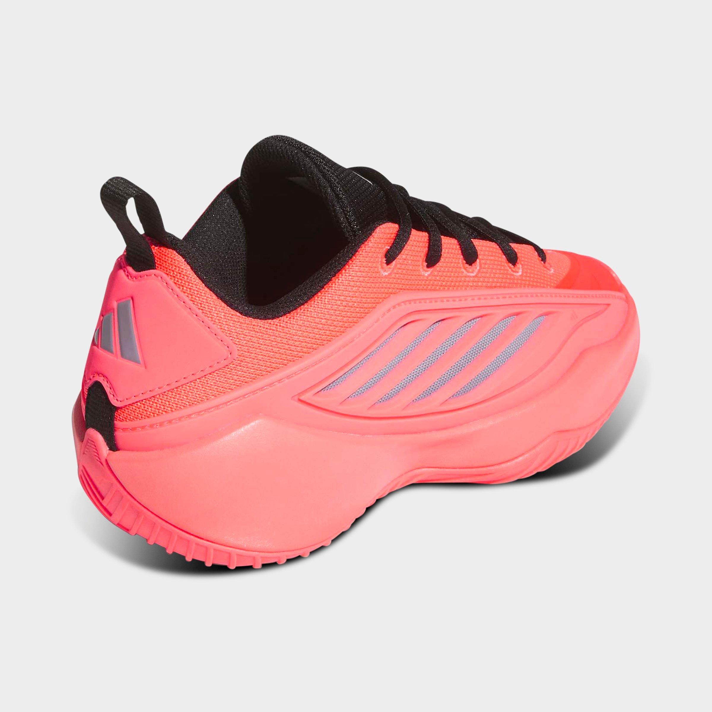 Big Kids' adidas Believe That 1 Basketball Shoes - Solar Turbo/Core Black/Slate - Back view