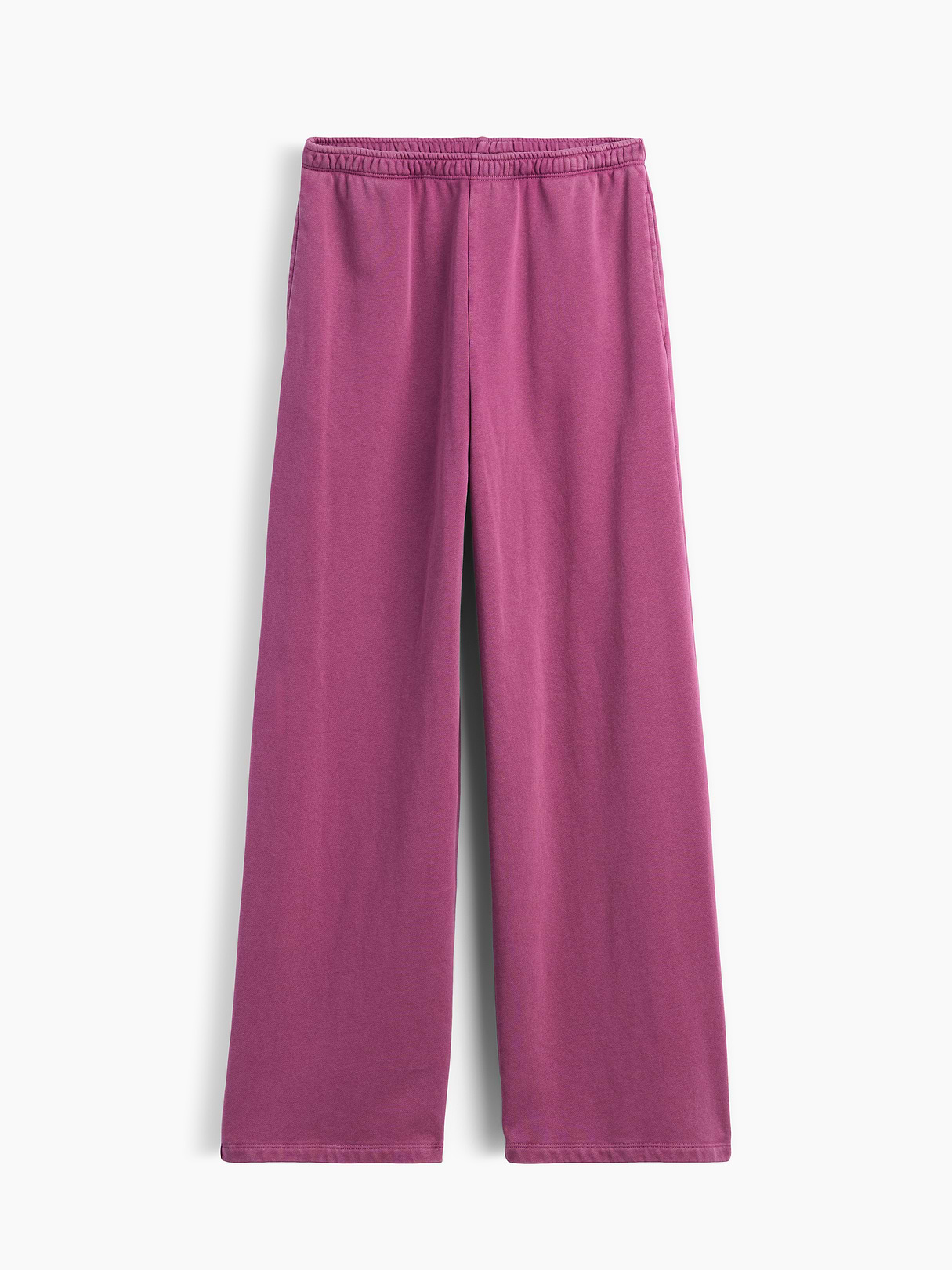 Mid Rise VintageSoft Terry Loose Sweatpants - Deep dahlia purple
