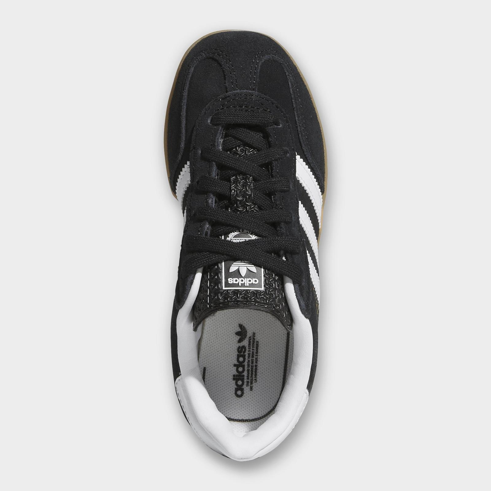 Little Kids' adidas Originals Gazelle Indoor Casual Shoes - Core Black/Cloud White/Gum - view 5