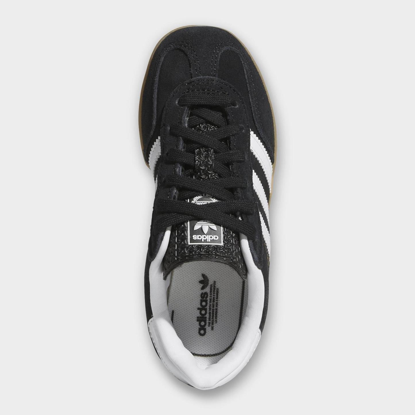 Little Kids' adidas Originals Gazelle Indoor Casual Shoes - Core Black/Cloud White/Gum - view 5